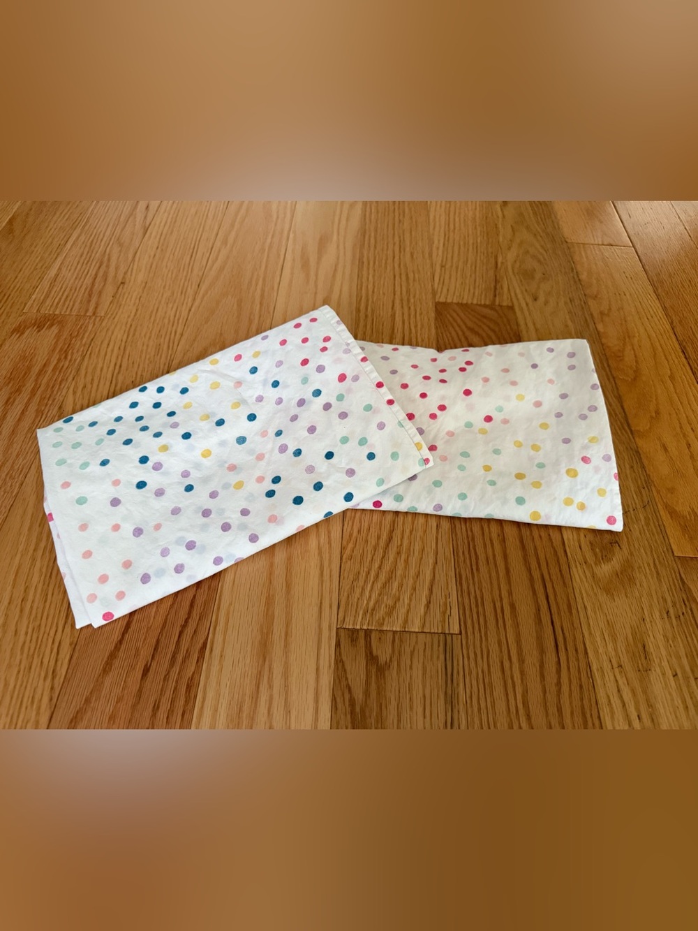 Pottery Barn Organic Nadia Multi Dot Kids 2 pillow cases polkadot